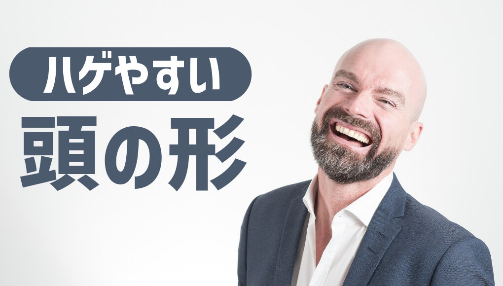 頭の形でハゲやすさが決まる。ハゲやすい頭蓋骨は2種類