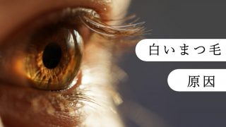 白いまつ毛の原因は眼精疲労やストレス、栄養不足など！加齢や遺伝で白髪になることもある